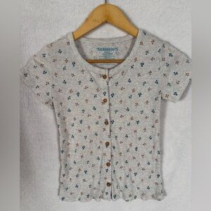 Thereabouts Kids Floral Button-Up Shirt - Multicolor